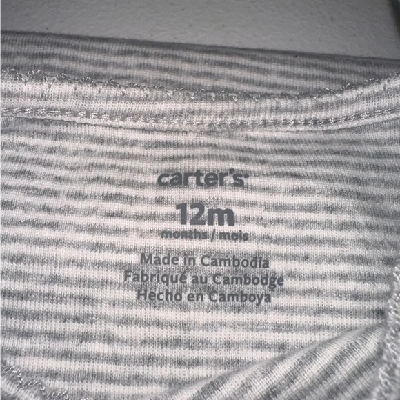 NWOT CARTER'S BABY GIRL 4 CAP SLEEVE BODYSUITS MULTIPLE PATTERNS 3M, 9M, 12M - Picture 5 of 12